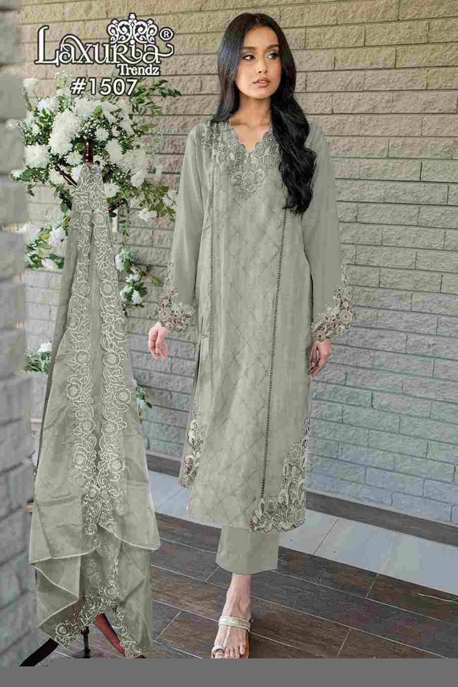 Luxuria Trendz 1507 Colours By Luxuria 1507-A To 1507-B Series Beautiful Pakistani Suits Colorful Stylish Fancy Casual Wear & Ethnic Wear Slub Dresses At Wholesale Price