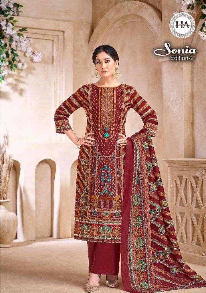 Sonia Vol-2 By Harshit Fashion Hub 1894-001 To 1894-008 Series Beautiful Festive Suits Stylish Fancy Colorful Casual Wear & Ethnic Wear Pure Cotton Dresses At Wholesale Price