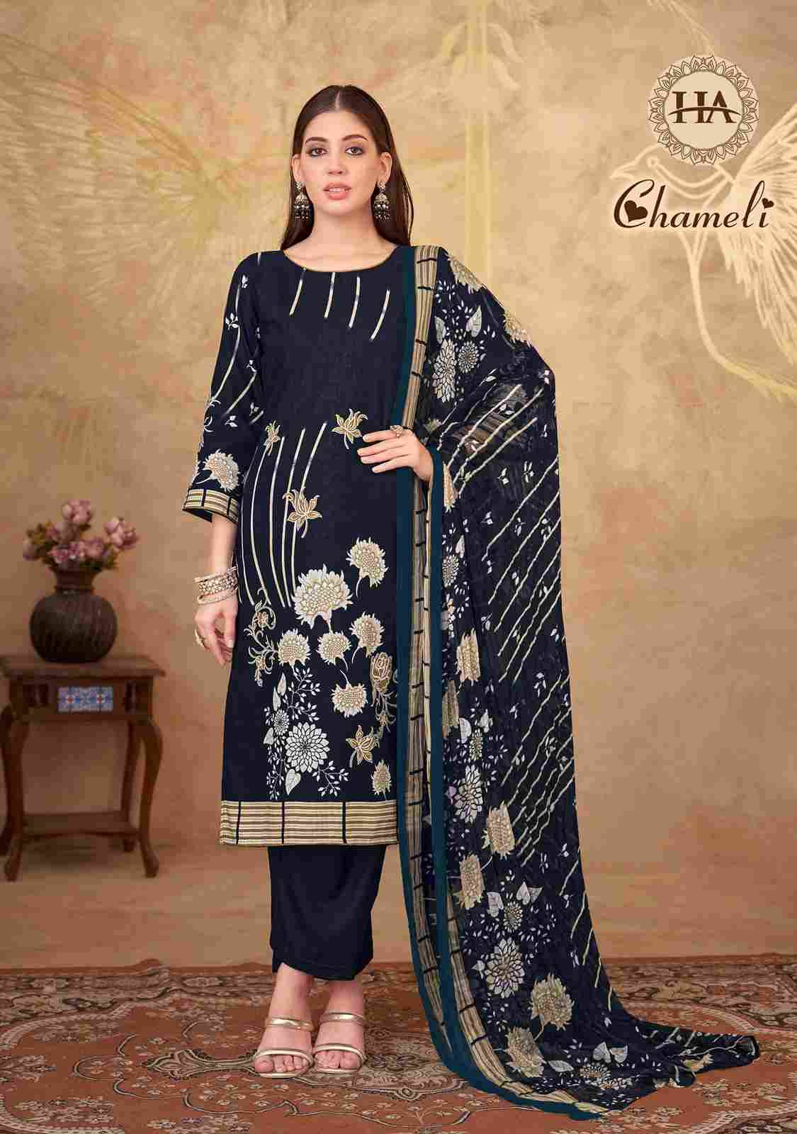 Chameli By Harshit Fashion Hub 1910-001 To 1910-006 Series Beautiful Festive Suits Stylish Fancy Colorful Casual Wear & Ethnic Wear Pure Viscose Rayon Dresses At Wholesale Price