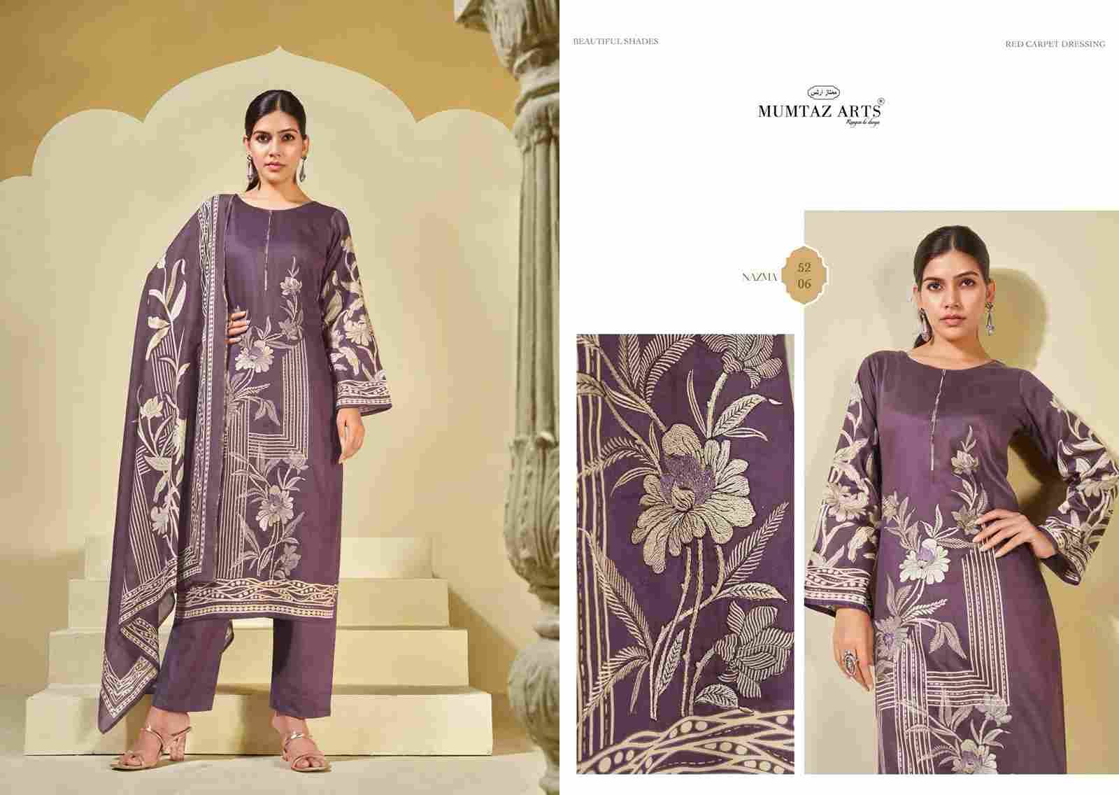 Nazma By Mumtaz Arts 5201 To 5206 Series Beautiful Festive Suits Colorful Stylish Fancy Casual Wear & Ethnic Wear Pure Viscose Jam Print Dresses At Wholesale Price