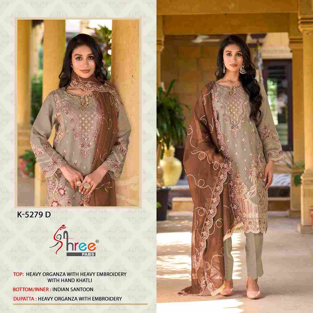 Shree Fabs Hit Design K-5279 Colours By Shree Fabs K-5279-A To K-5279-D Series Beautiful Pakistani Suits Colorful Stylish Fancy Casual Wear & Ethnic Wear Organza Embroidered Dresses At Wholesale Price