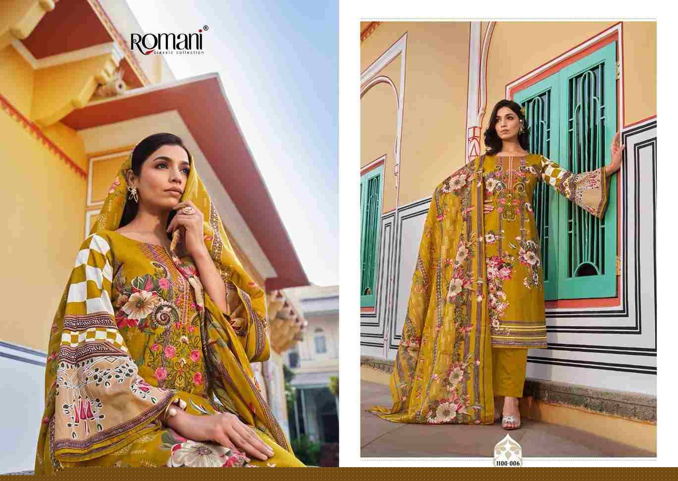 Aarzu Vol-16 By Romani 1100-001 To 1100-008 Series Beautiful Festive Suits Stylish Fancy Colorful Casual Wear & Ethnic Wear Soft Cotton Print Dresses At Wholesale Price