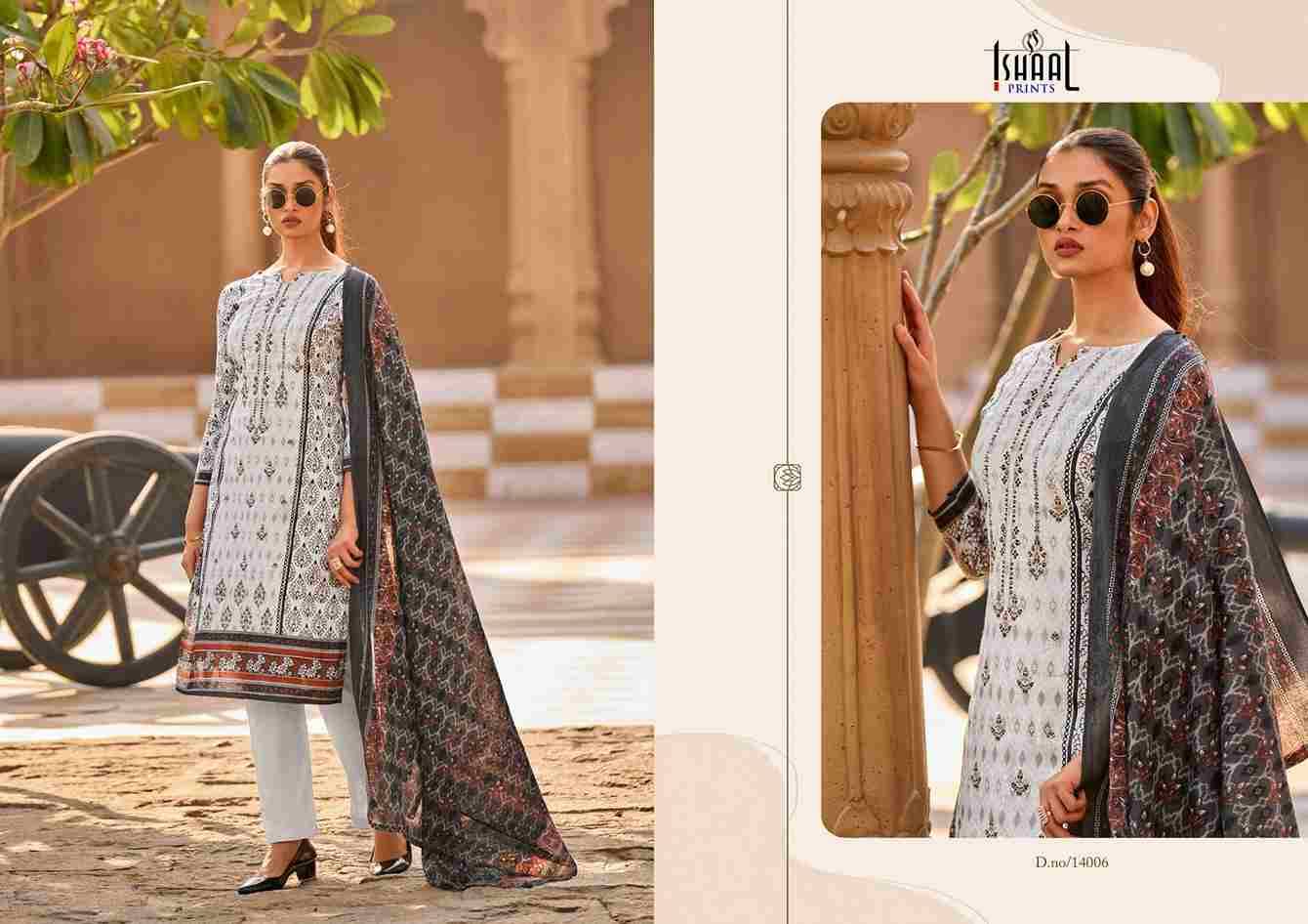Embroidered Vol-14 By Ishaal Prints 13001 To 13010 Series Beautiful Suits Colorful Stylish Fancy Casual Wear & Ethnic Wear Pure Lawn Printed Dresses At Wholesale Price