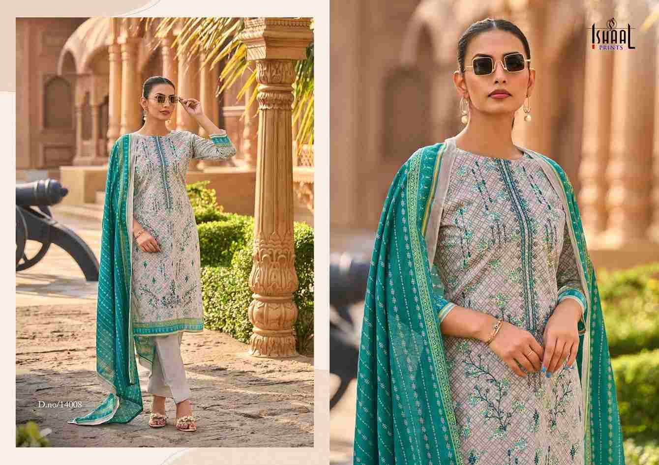 Embroidered Vol-14 By Ishaal Prints 13001 To 13010 Series Beautiful Suits Colorful Stylish Fancy Casual Wear & Ethnic Wear Pure Lawn Printed Dresses At Wholesale Price