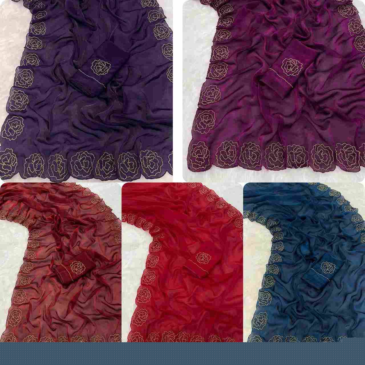 Vs Vishva By Fashid Wholesale 01 To 05 Series Designer Suits Collection Beautiful Stylish Fancy Colorful Party Wear & Occasional Wear Satin Silk Sarees At Wholesale Price
