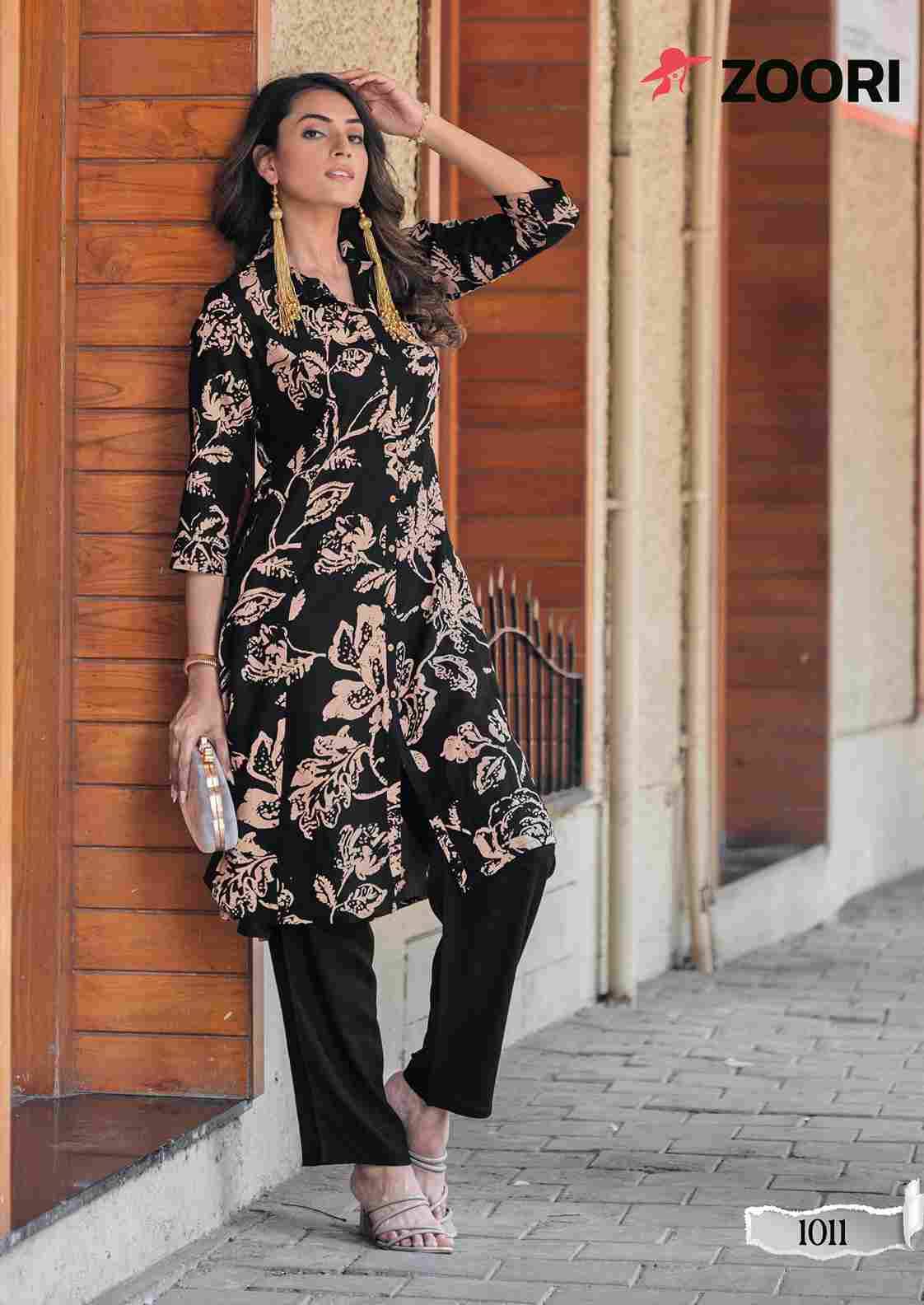 Alexa Vol-3 By Zoori 1011 To 1016 Series Designer Collection Beautiful Stylish Fancy Colorful Party Wear & Occasional Wear Rayon Print Kurtis With Bottom At Wholesale Price