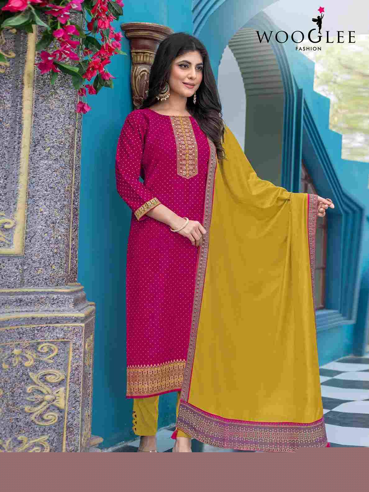 Skyline By Wooglee 1001 To 1006 Series Beautiful Festive Suits Colorful Stylish Fancy Casual Wear & Ethnic Wear Vetican Print Dresses At Wholesale Price