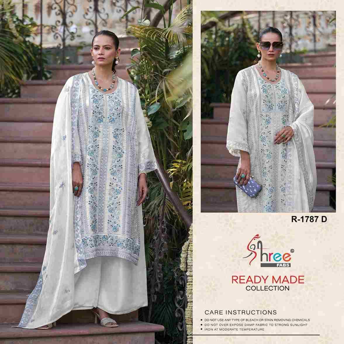 Shree Fabs Hit Design R-1787 Colours By Shree Fabs R-1787-A To R-1787-D Series Beautiful Pakistani Suits Stylish Fancy Colorful Party Wear & Occasional Wear Jimmy Choo Embroidered Dresses At Wholesale Price