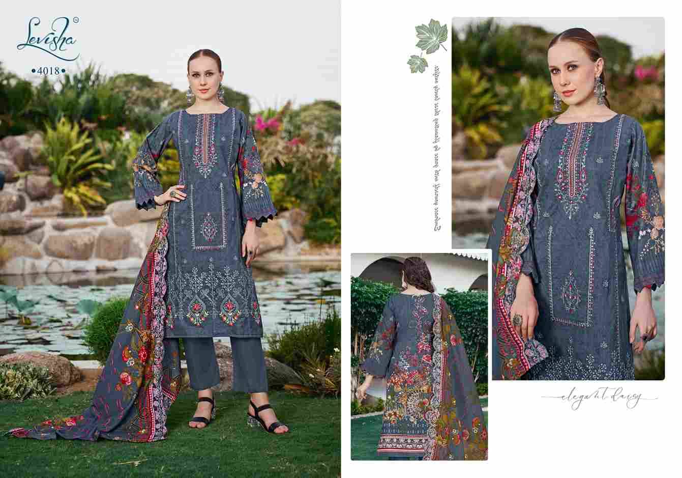 Riyasat By Levisha 4013 To 4018 Series Festive Suits Beautiful Fancy Colorful Stylish Party Wear & Occasional Wear Cambric Lawn Cotton Dresses At Wholesale Price