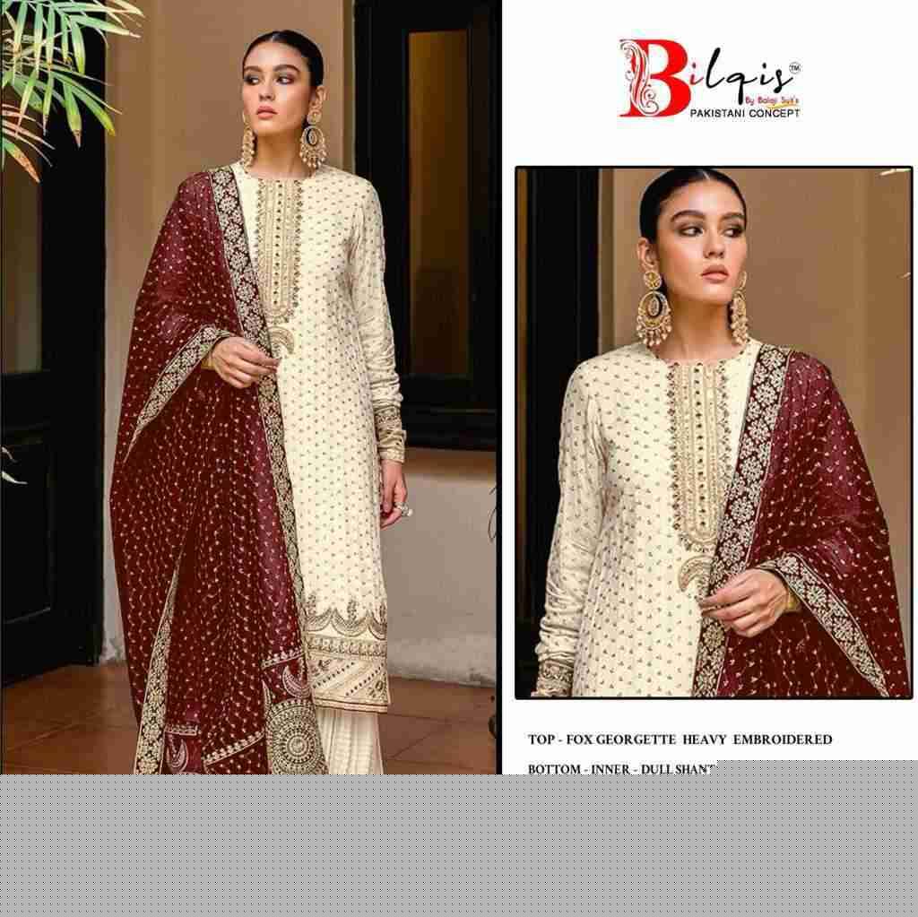 Bilqis 153 Colours By Bilqis 153-A To 153-D Series Beautiful Pakistani Suits Stylish Fancy Colorful Party Wear & Occasional Wear Faux Georgette Embroidery Dresses At Wholesale Price