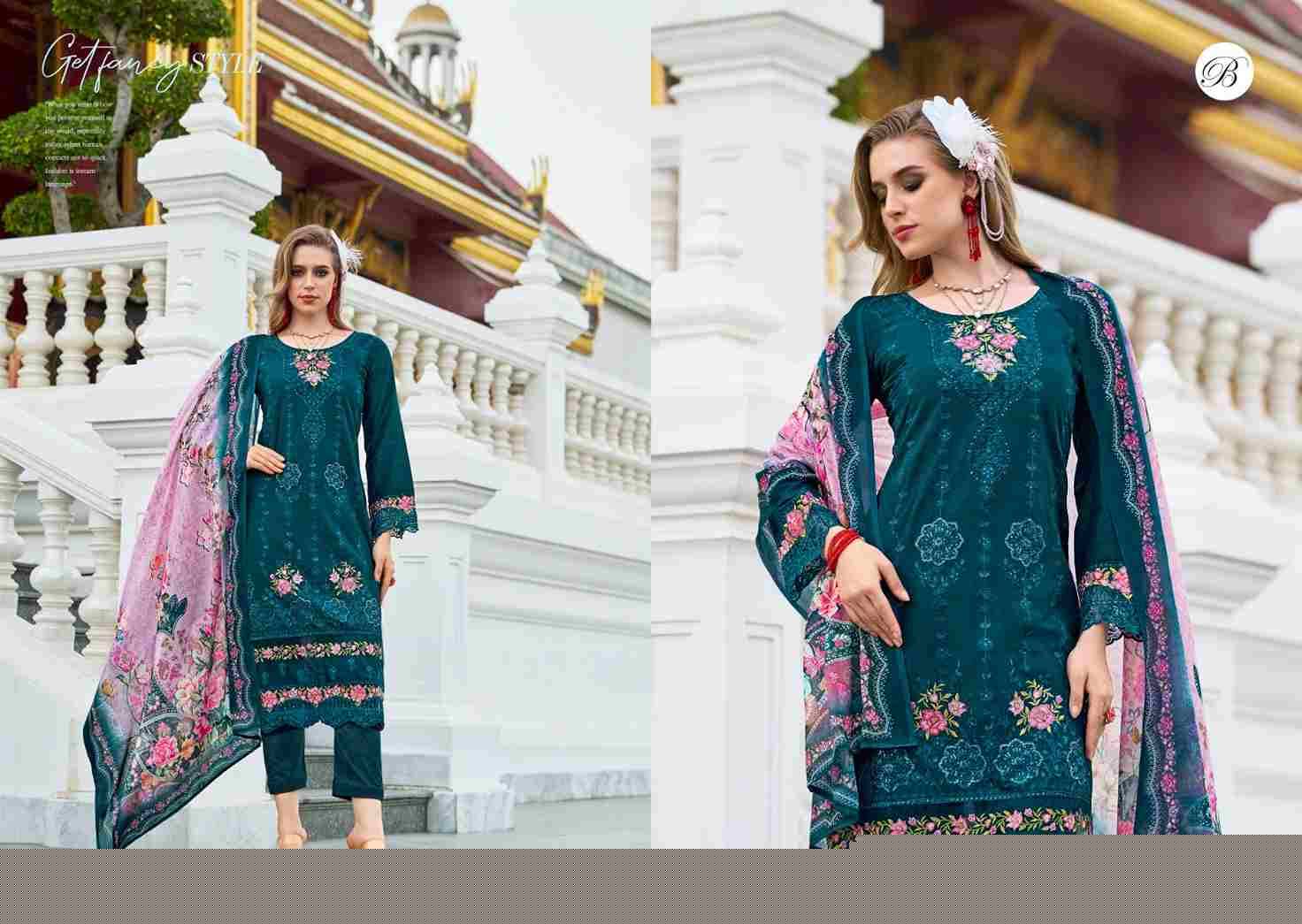 Afrozeh By Belliza 806-001 To 806-006 Series Beautiful Suits Colorful Stylish Fancy Casual Wear & Ethnic Wear Pure Lawn Cotton Print With Embroidered Dresses At Wholesale Price