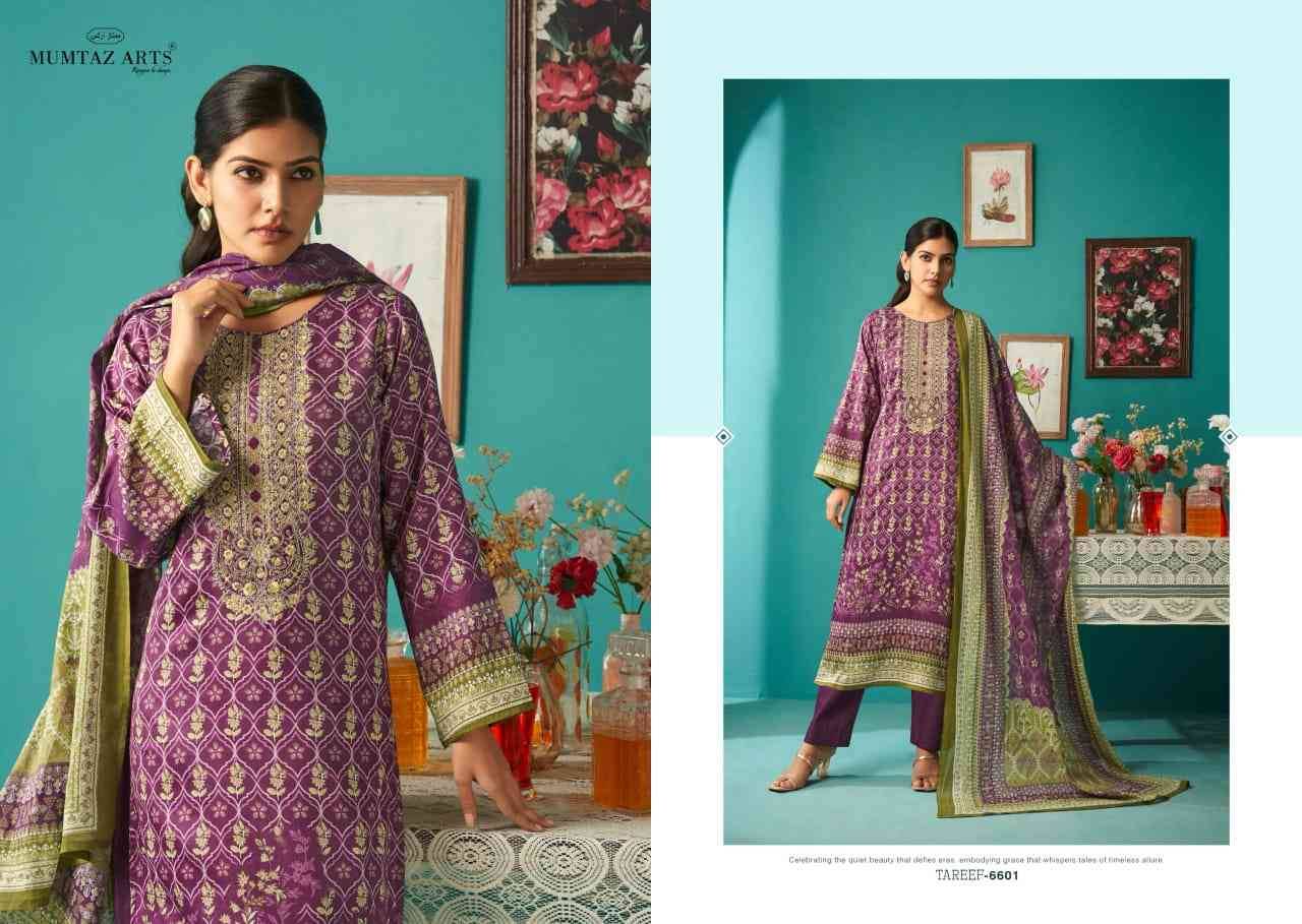 Tareef By Mumtaz Arts 6601 To 6606 Series Designer Festive Suits Collection Beautiful Stylish Fancy Colorful Party Wear & Occasional Wear Pure Jam Satin Dresses At Wholesale Price