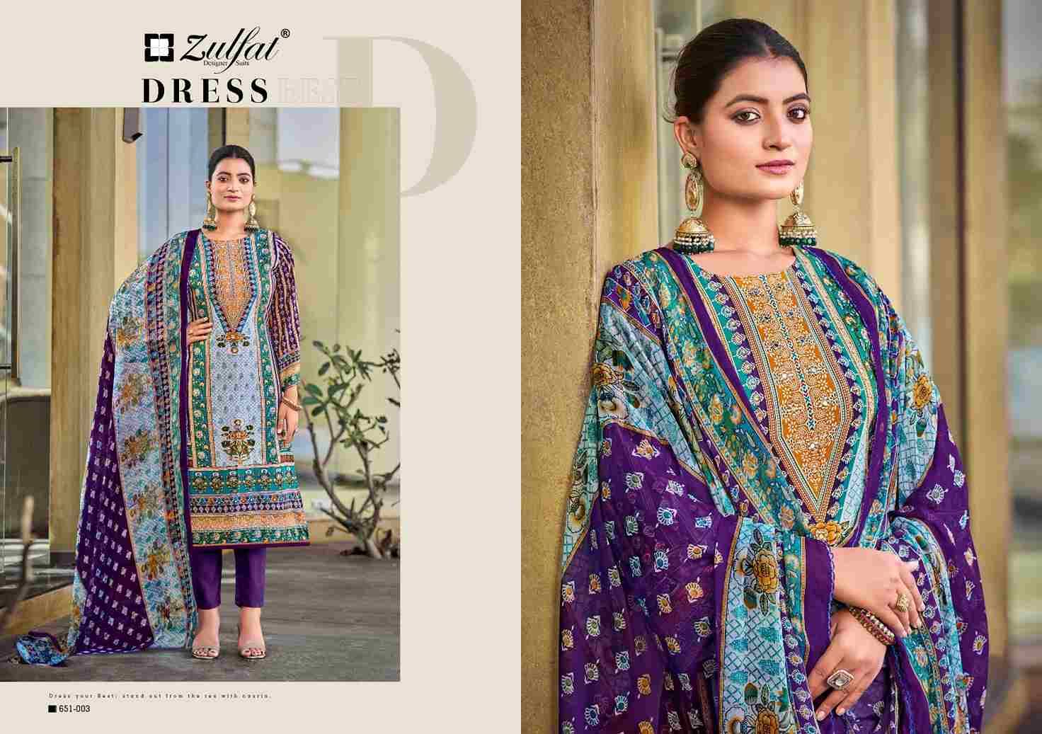 Nafisa By Zulfat 651-001 To 651-006 Series Beautiful Festive Suits Stylish Fancy Colorful Casual Wear & Ethnic Wear Pure Heavy Viscose Rayon Print Dresses At Wholesale Price