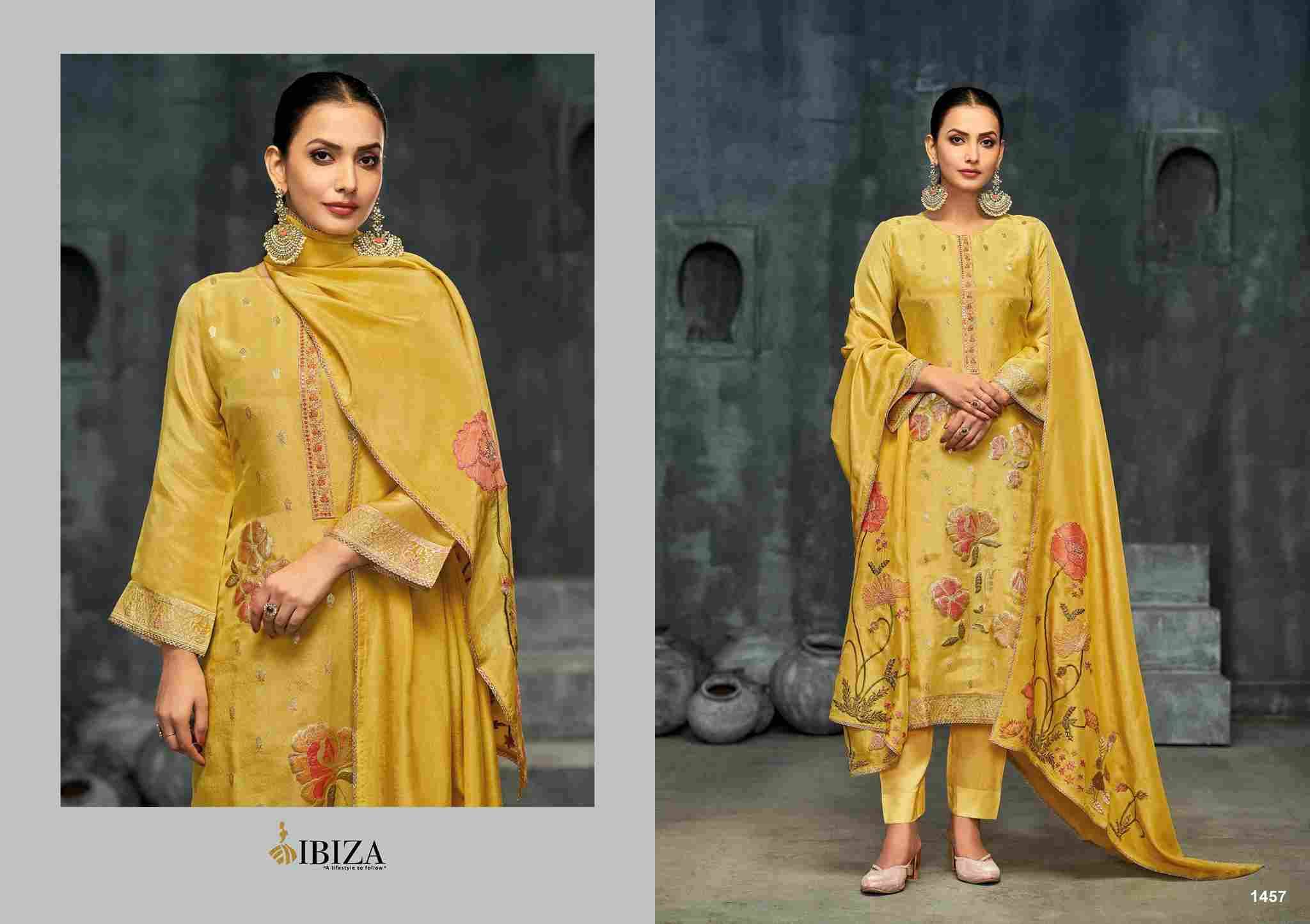 Kanishka By Ibiza 1457 To 1460 Series Beautiful Festive Suits Colorful Stylish Fancy Casual Wear & Ethnic Wear Pure Silk Jacquard Dresses At Wholesale Price