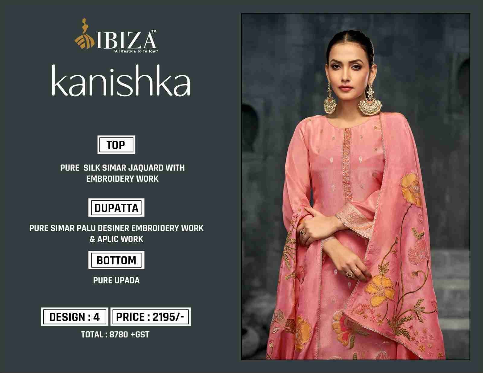 Kanishka By Ibiza 1457 To 1460 Series Beautiful Festive Suits Colorful Stylish Fancy Casual Wear & Ethnic Wear Pure Silk Jacquard Dresses At Wholesale Price