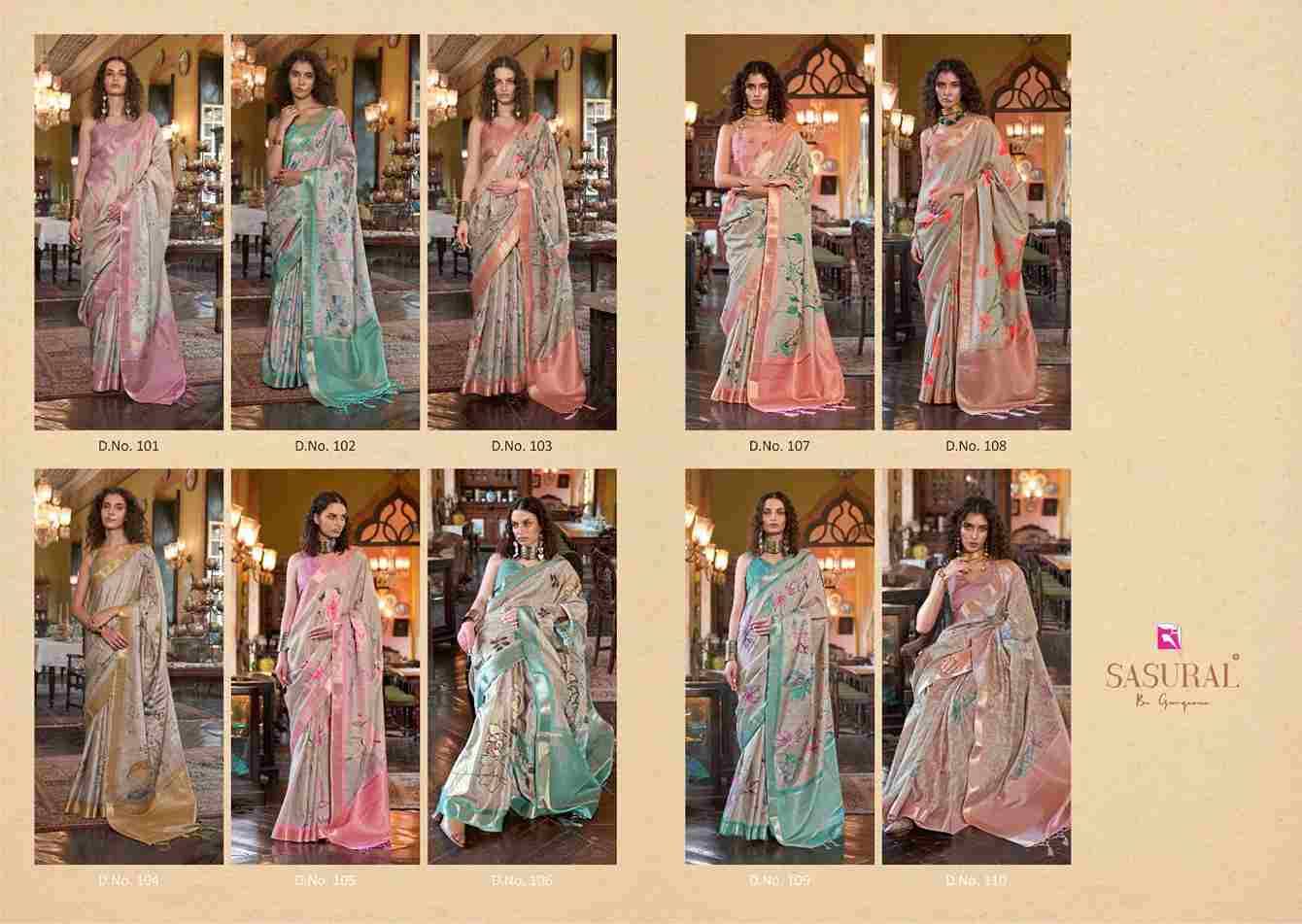 Story By Sasural 101 To 110 Series Indian Traditional Wear Collection Beautiful Stylish Fancy Colorful Party Wear & Occasional Wear Soft Banarasi Sarees At Wholesale Price
