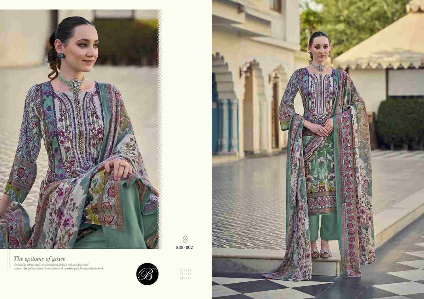 Naira Vol-104 By Belliza 838-001 To 838-008 Series Beautiful Festive Suits Stylish Fancy Colorful Casual Wear & Ethnic Wear Pure Cotton Print Dresses At Wholesale Price