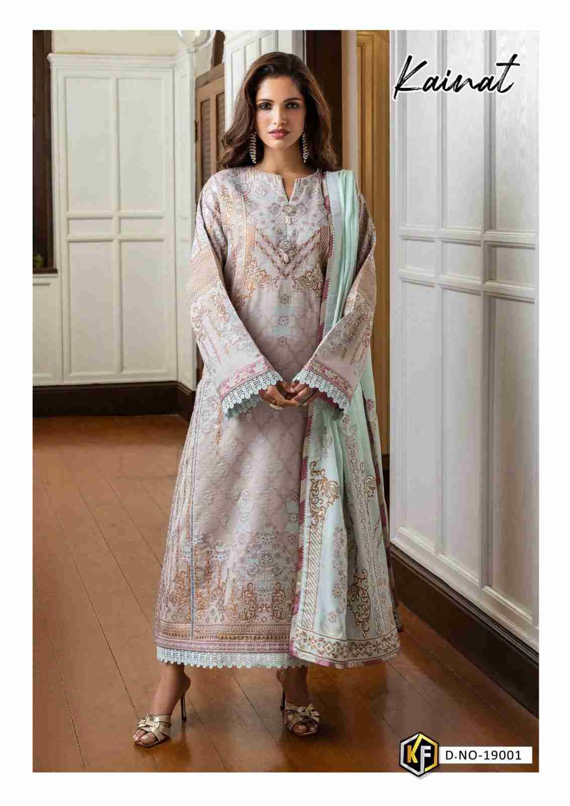 Kainat Vol-19 By Keval Fab 19001 To 19006 Series Beautiful Suits Colorful Stylish Fancy Casual Wear & Ethnic Wear Pure Lawn Cotton Dresses At Wholesale Price