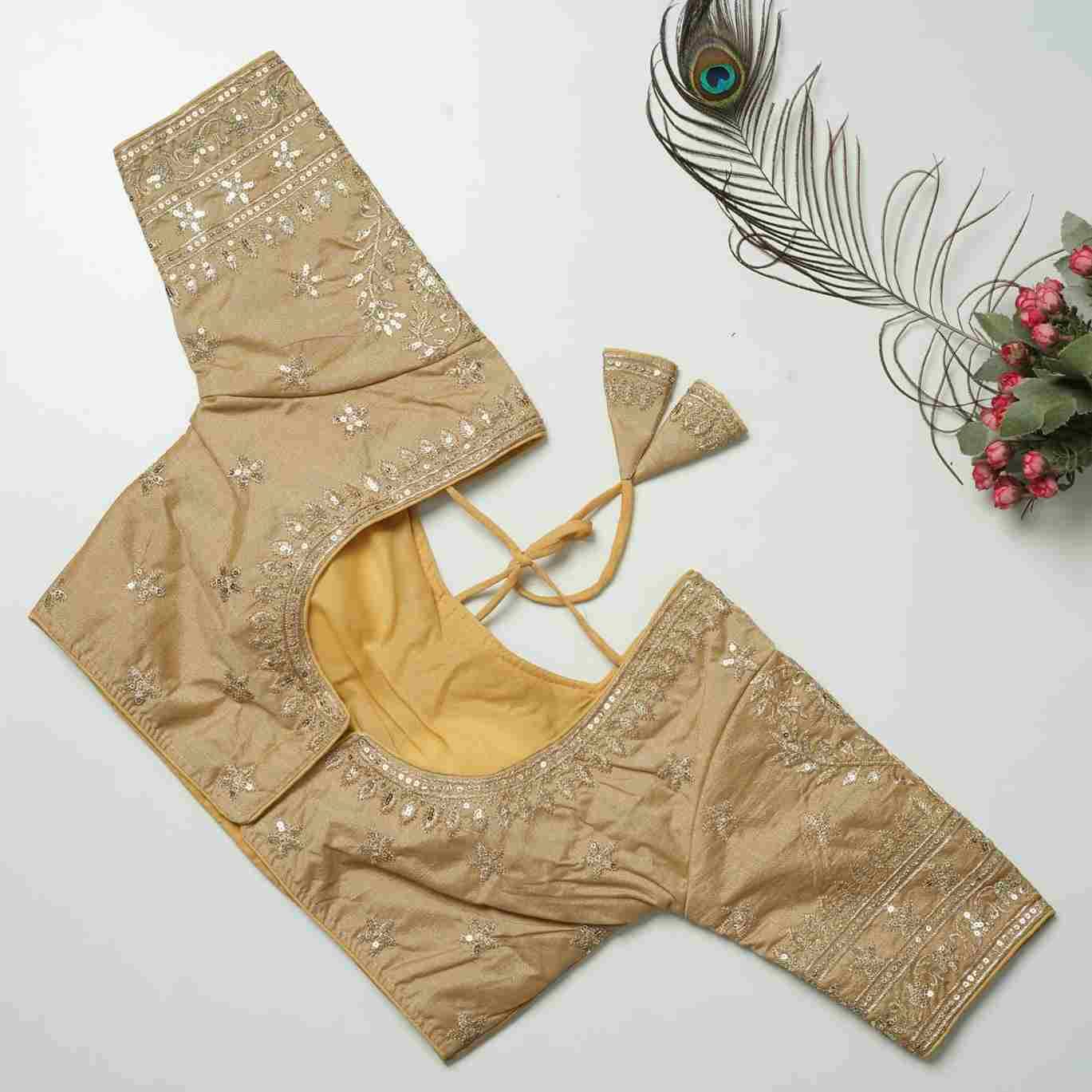 Kb-01 By Fashid Wholesale 01 To 09 Series Designer Beautiful Collection Occasional Wear & Party Wear Vichitra Silk Blouse At Wholesale Price
