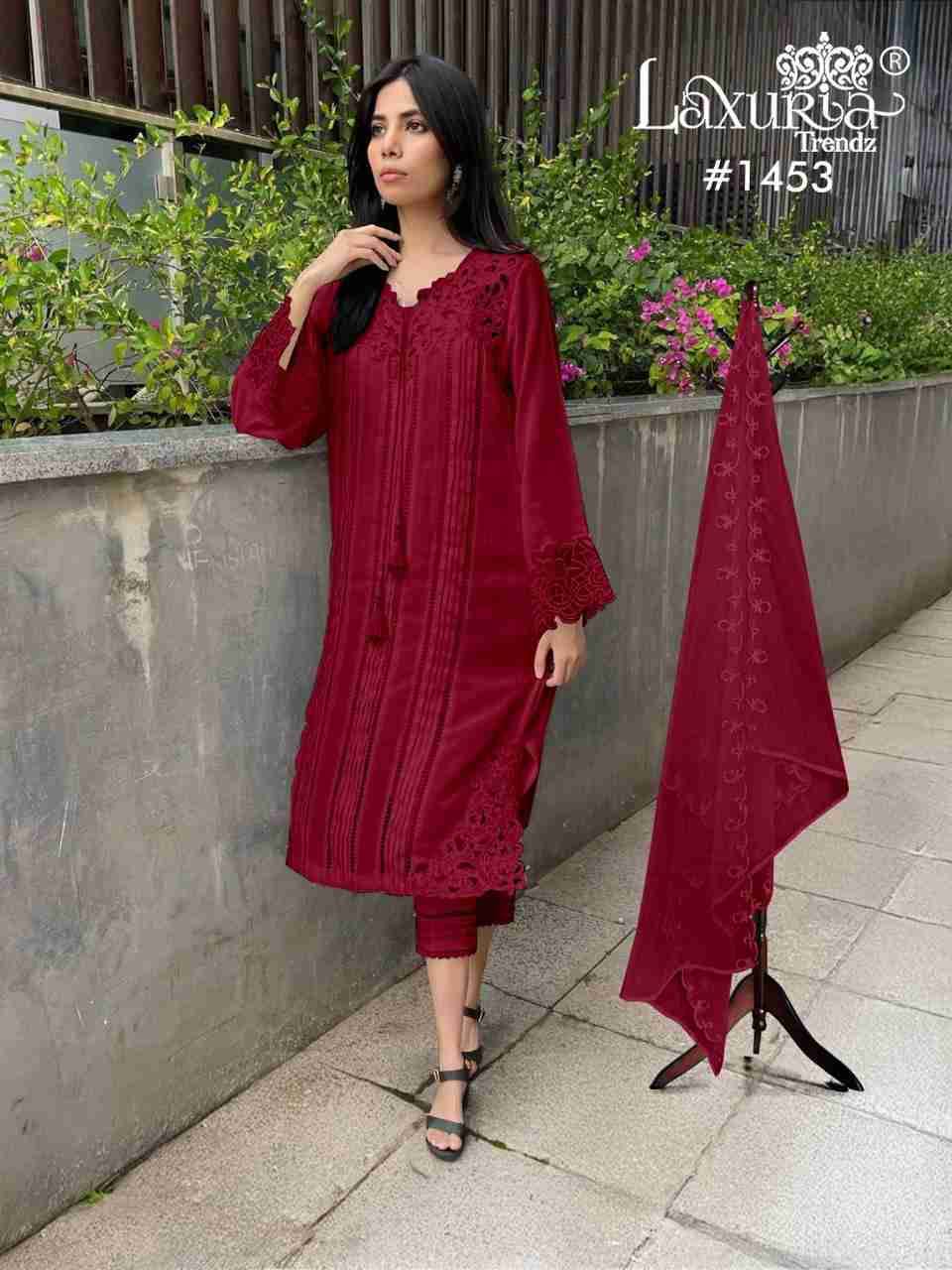 Luxuria Trendz 1457 Colours By Luxuria 1457-A To 1457-D Series Beautiful Pakistani Suits Colorful Stylish Fancy Casual Wear & Ethnic Wear Viscose Slub Dresses At Wholesale Price