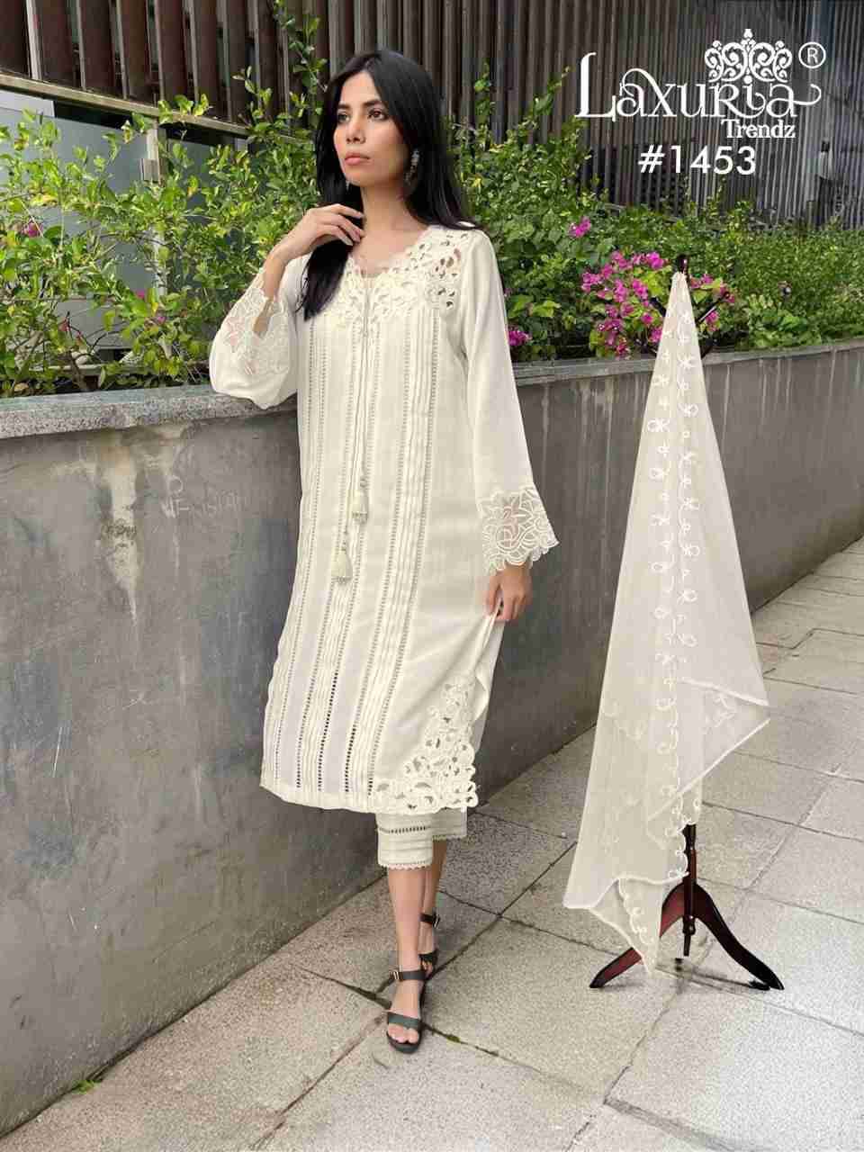 Luxuria Trendz 1457 Colours By Luxuria 1457-A To 1457-D Series Beautiful Pakistani Suits Colorful Stylish Fancy Casual Wear & Ethnic Wear Viscose Slub Dresses At Wholesale Price
