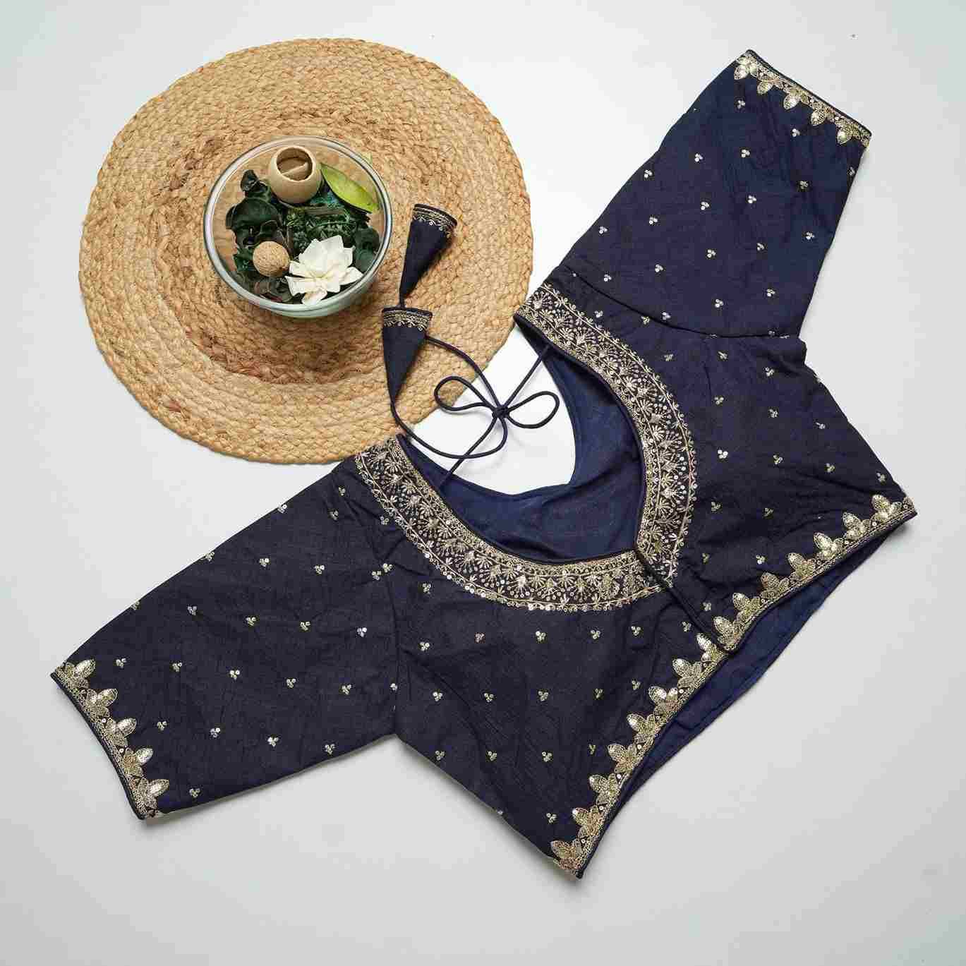 Kb-Vcut Vol-5 By Fashid Wholesale 01 To 11 Series Designer Beautiful Collection Occasional Wear & Party Wear Vichitra Silk Blouse At Wholesale Price