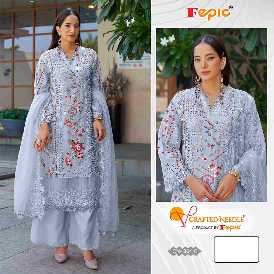 Fepic 364 Colours By Fepic 364-A To 364-C Series Beautiful Pakistani Suits Colorful Stylish Fancy Casual Wear & Ethnic Wear Cambric Cotton Embroidered Dresses At Wholesale Price