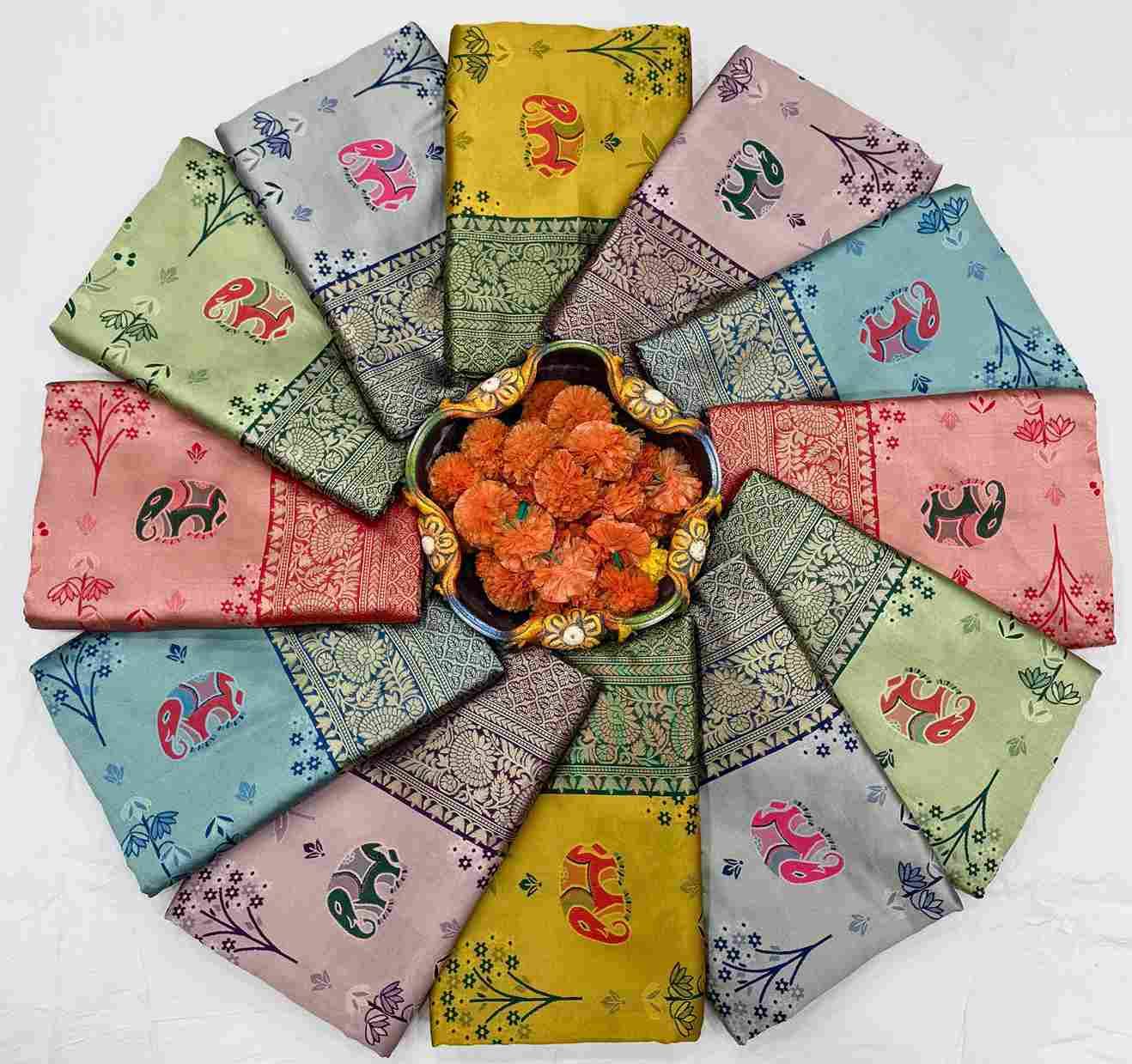 Kp-6004 By Fashid Wholesale 01 To 06 Series Indian Traditional Wear Collection Beautiful Stylish Fancy Colorful Party Wear & Occasional Wear Soft Lichi Silk Saree Sarees At Wholesale Price