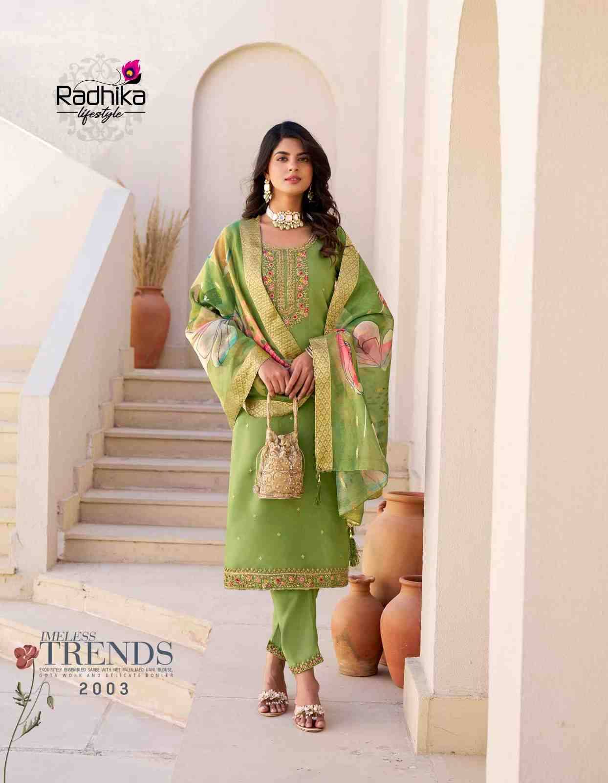 Albeli Vol-2 By Radhika Lifestyle 2001 To 2006 Series Beautiful Festive Suits Colorful Stylish Fancy Casual Wear & Ethnic Wear Fancy Print With Work Dresses At Wholesale Price