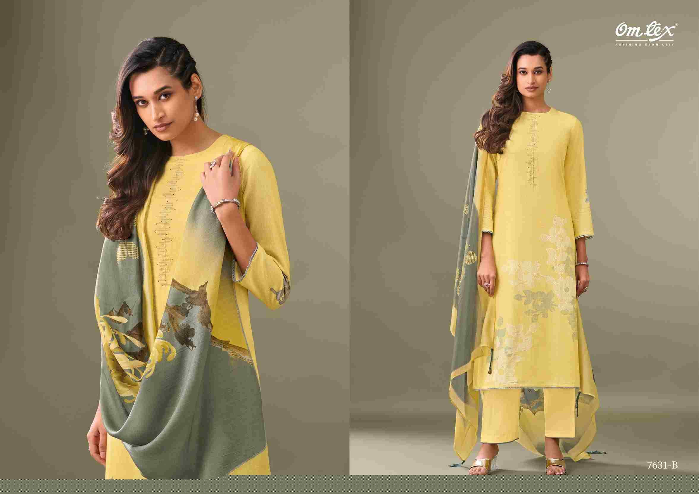 Aarohi By Om Tex 7631-A To 7631-D Series Beautiful Suits Stylish Fancy Colorful Party Wear & Ethnic Wear Linen Cotton Print Dresses At Wholesale Price