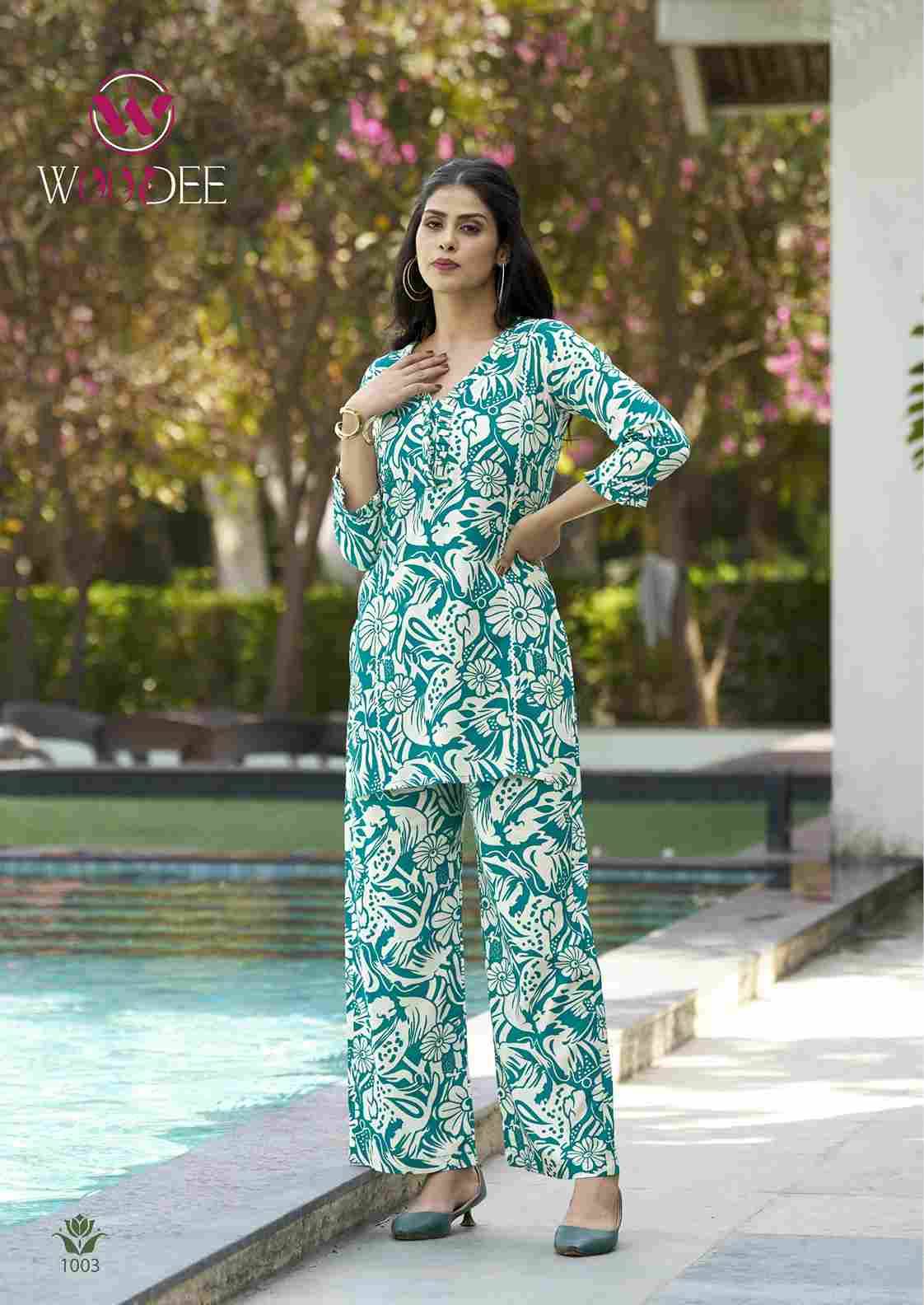 Moksha By Woodee 1001 To 1006 Series Beautiful Stylish Fancy Colorful Casual Wear & Ethnic Wear Heavy Rayon Co-Ords Set At Wholesale Price