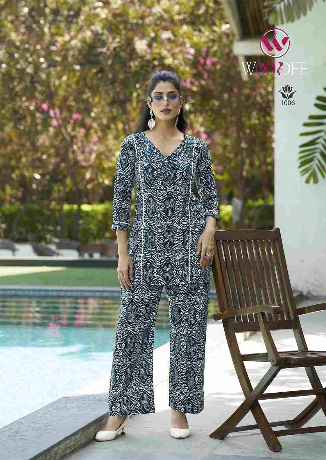 Moksha By Woodee 1001 To 1006 Series Beautiful Stylish Fancy Colorful Casual Wear & Ethnic Wear Heavy Rayon Co-Ords Set At Wholesale Price