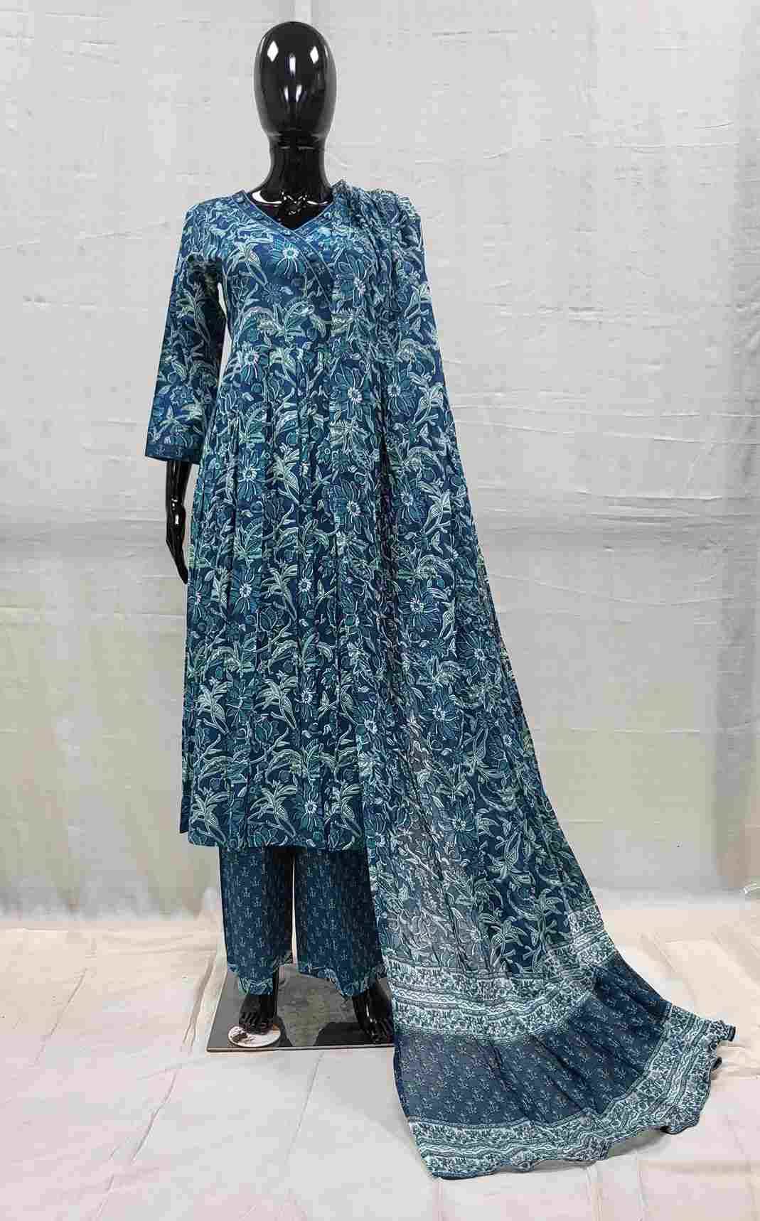 St-01 By Fashid Wholesale 01 To 13 Series Designer Festive Suits Beautiful Fancy Stylish Colorful Party Wear & Occasional Wear Pure Cotton Print Embroidered Dresses At Wholesale Price
