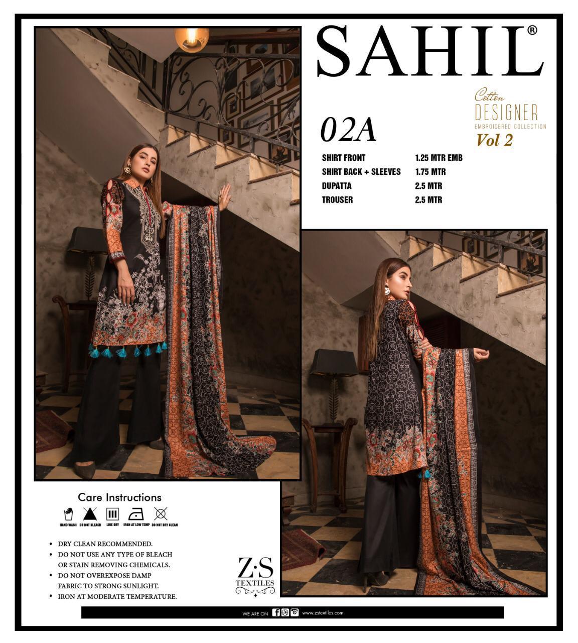 Cotton Designer Vol 2 By Sahil 1a-b To 5a-b Series Indian Traditional Wear Collection Beautiful Stylish Fancy Colorful Party Wear & Occasional Wear Coton Dresses At Wholesale Price