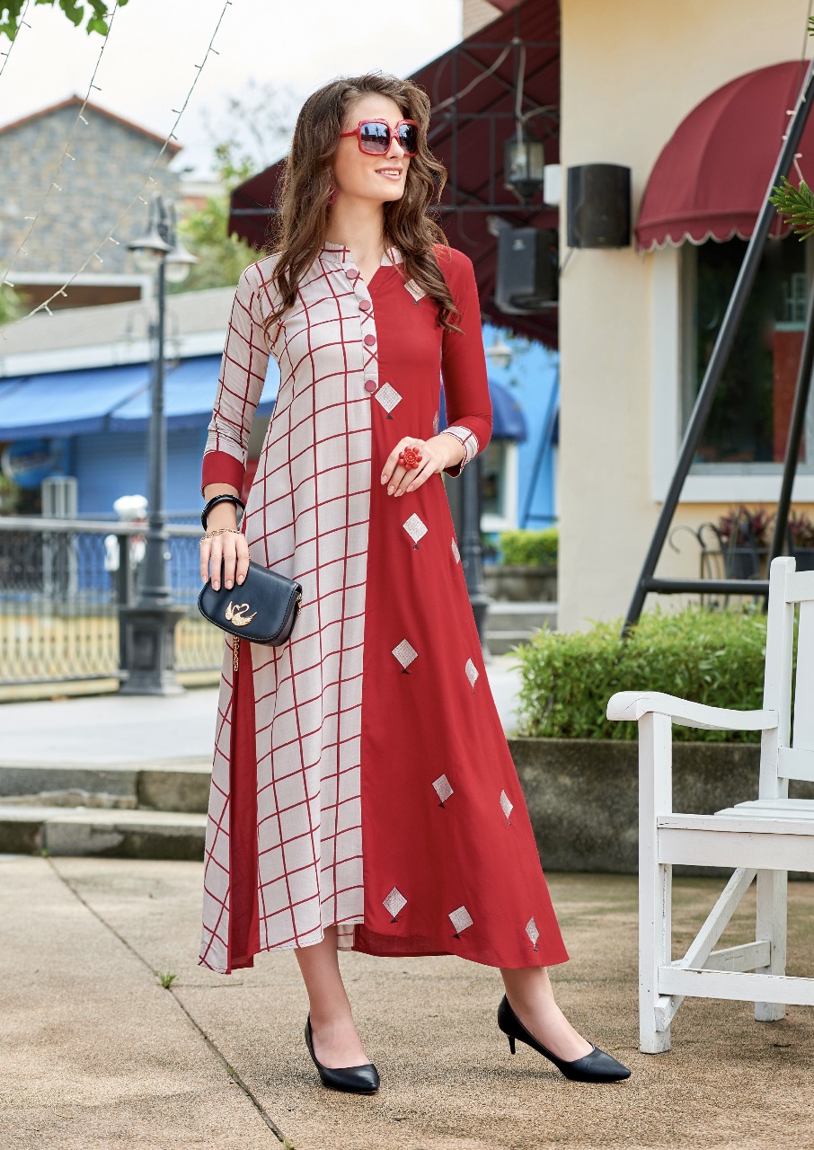 Fiza Vol-2 By Sawan Creation 2001 To 2010 Series Designer Beautiful Stylish Fancy Colorful Casual Wear & Ethnic Wear Heavy Rayon Printed Kurtis At Wholesale Price