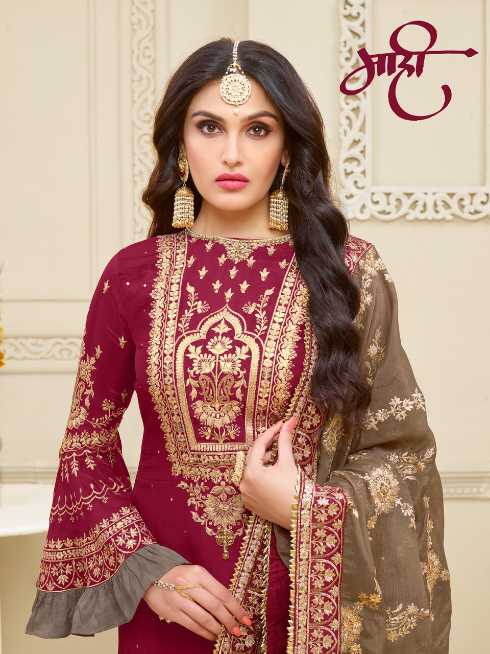 Mahi By Moof Collection 900 To 905 Series Beautiful Suits Colorful Stylish Fancy Colorful Casual Wear & Ethnic Wear Satin Georgette With Heavy Embroidery Work  Dresses At Wholesale Price