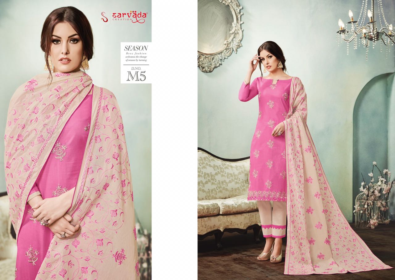 Mulmul By Sarvada Creation 1 To 12 Series Beautiful Suits Stylish Fancy Colorful Casual Wear & Ethnic Wear Cambric Cotton Lawn Dresses At Wholesale Price