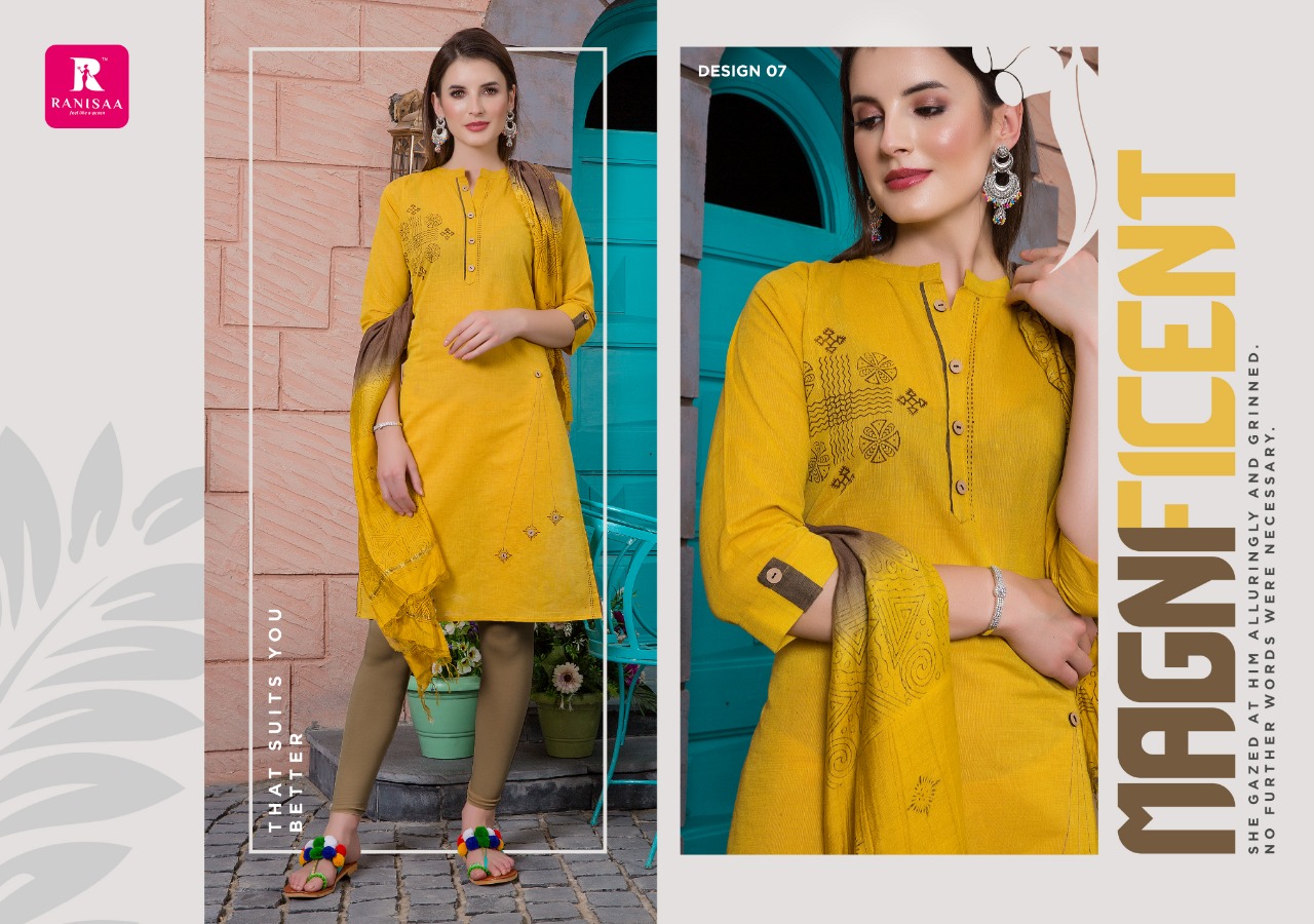 Swarupaa Vol-2 By Ranisa 01 To 08 Series Beautiful Stylish Fancy Colorful Casual Wear & Ethnic Wear Heavy South Cotton With Screen Print Kurti With Fancy Duppta Kurtis At Wholesale Price