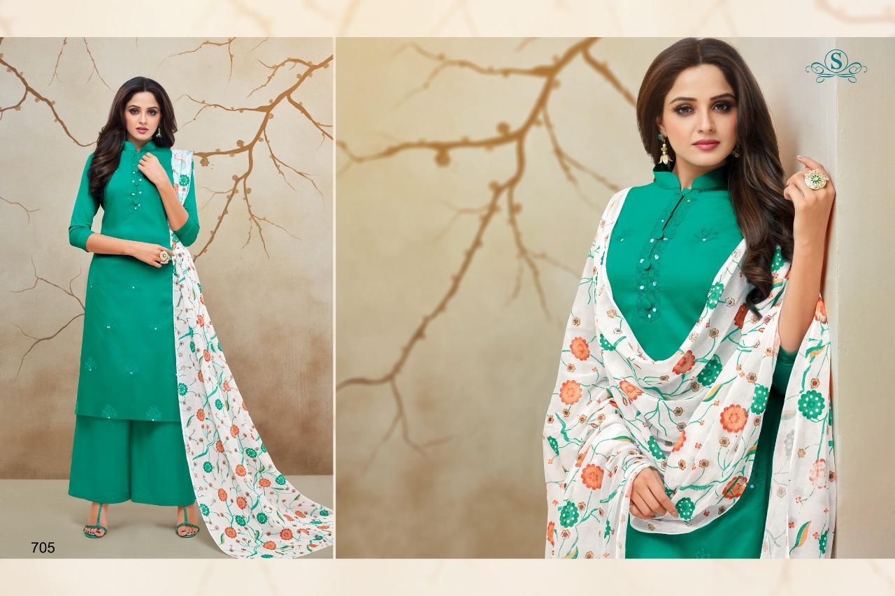 Aabida Vol-5 By Samaira Fashion 702 To 710 Series Beautiful Stylish Fancy Colorful Casual Wear & Ethnic Wear Pure Cotton Jam Silk With Work Dresses At Wholesale Price