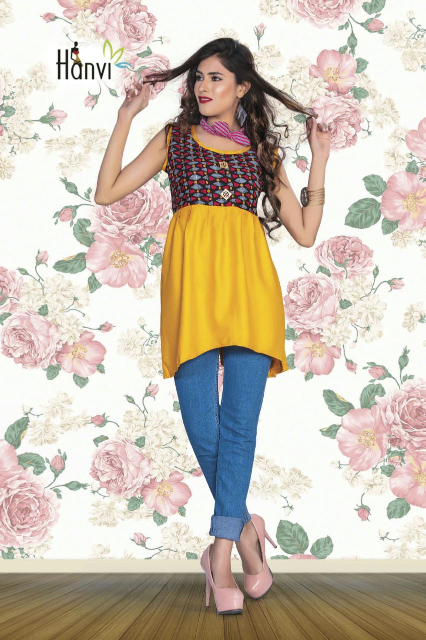 Aashi By Hanvi 01 To 08 Series Beautiful Colorful Stylish Fancy Casual Wear & Ethnic Wear & Ready To Wear Rayon Kurtis At Wholesale Price