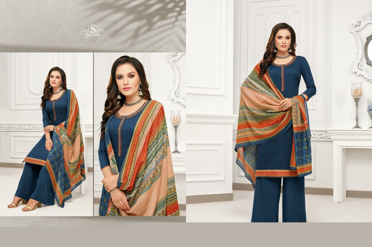 Adaah By Samaiara Fashion 801 To 808 Series Beautiful Stylish Fancy Colorful Casual & Party Wear & Ethnic Wear Collection Cambric Cotton Print With Embroidery Ed Dresses At Wholesale Price