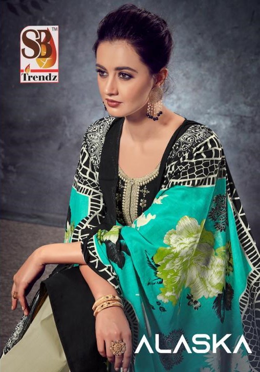 Alaska By Sb Trendz 4091 To 4100 Series Pakistani Suits Beautiful Stylish Fancy Colorful Designer Party Wear & Ethnic Wear Cambric Cotton Embroidered Dresses At Wholesale Price