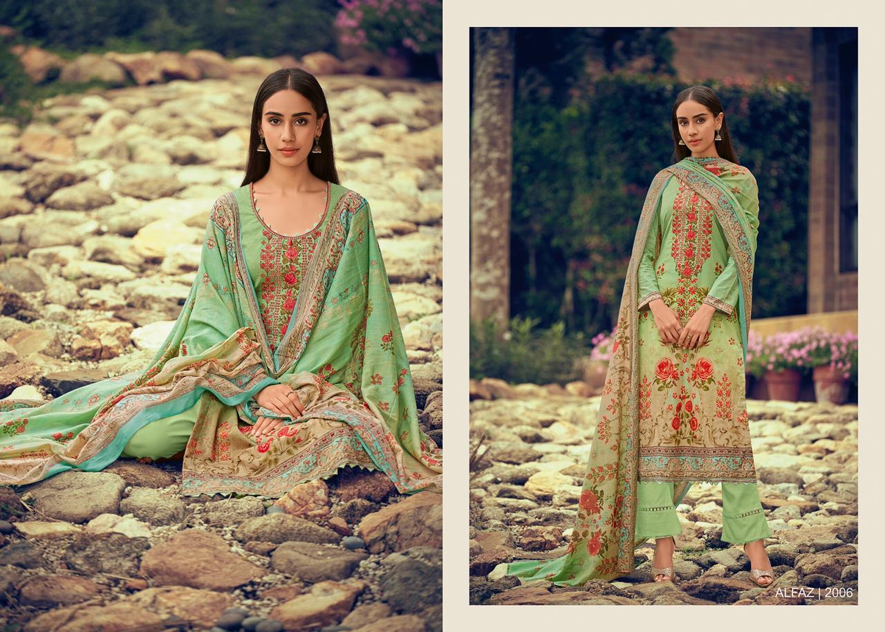 Alfaz By House Of Lawn 2001 To 2010 Series Beautiful Stylish Fancy Colorful Casual Wear & Ethnic Wear Superior Glace Cotton Digital Print With Embroidery Dresses At Wholesale Price