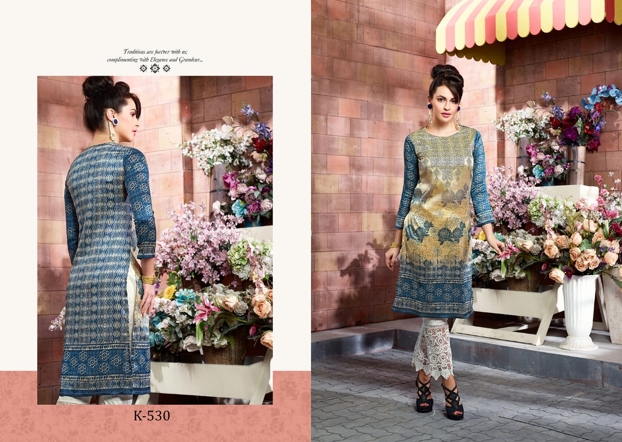 Aura Vol-2 By Eternal 523 To 533 Series Beautiful Stylish Fancy Colorful Casual Wear & Ethnic Wear & Ready To Wear Tusser Silk Kurtis At Wholesale Price
