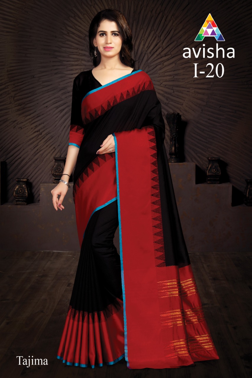 Avisha I-20 By Avisha Indian Traditional Wear Collection Beautiful Stylish Fancy Colorful Party Wear & Occasional Wear Art Silk Cotton Printed Sarees At Wholesale Price