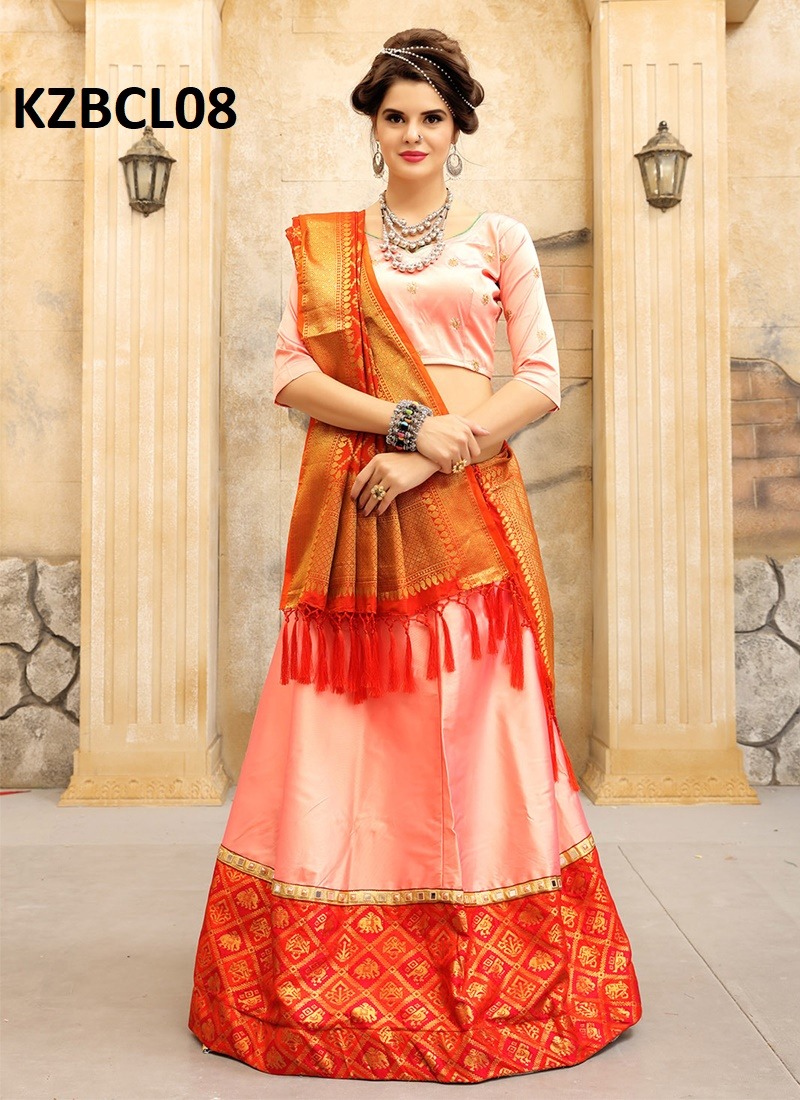 Bcl Lehenga By Aasvaa 8 To 11 Series Designer Beautiful Wedding Collection Occasional Wear & Party Wear Tifi Silk Lehengas At Wholesale Price