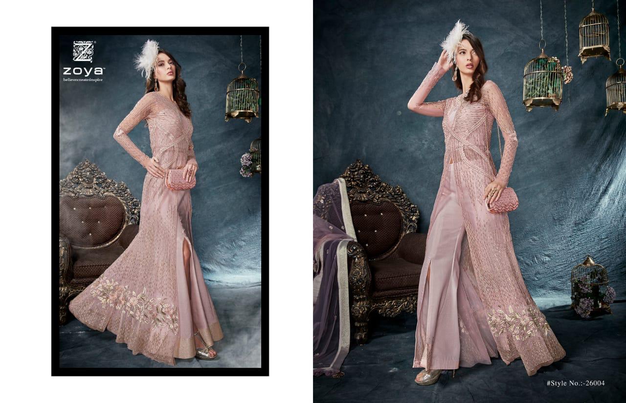 Celebration Nx By Zoya Designer 26001 To 26006 Series Designer Bridal Wear Suits Collection Beautiful Stylish Fancy Colorful Party Wear & Occasional Wear Net/ Silk Embroidered Dresses At Wholesale Price