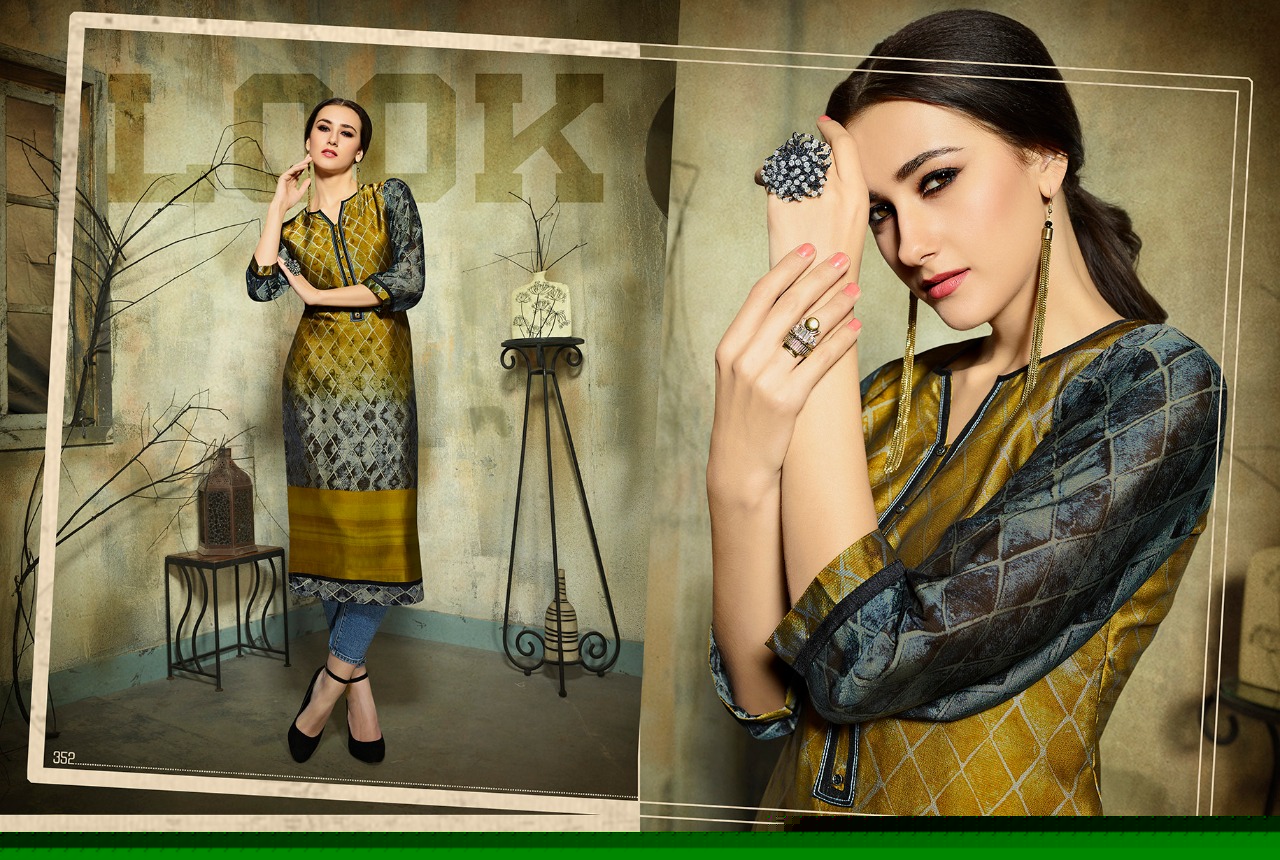 Dark Fantasy Vol-5 By Kajree Fashion 341 To 352 Series Designer Beautiful Stylish Fancy Colorful Party Wear & Ethnic Wear & Ready To Wear Rangoli Georgette Printed Kurtis At Wholesale Price
