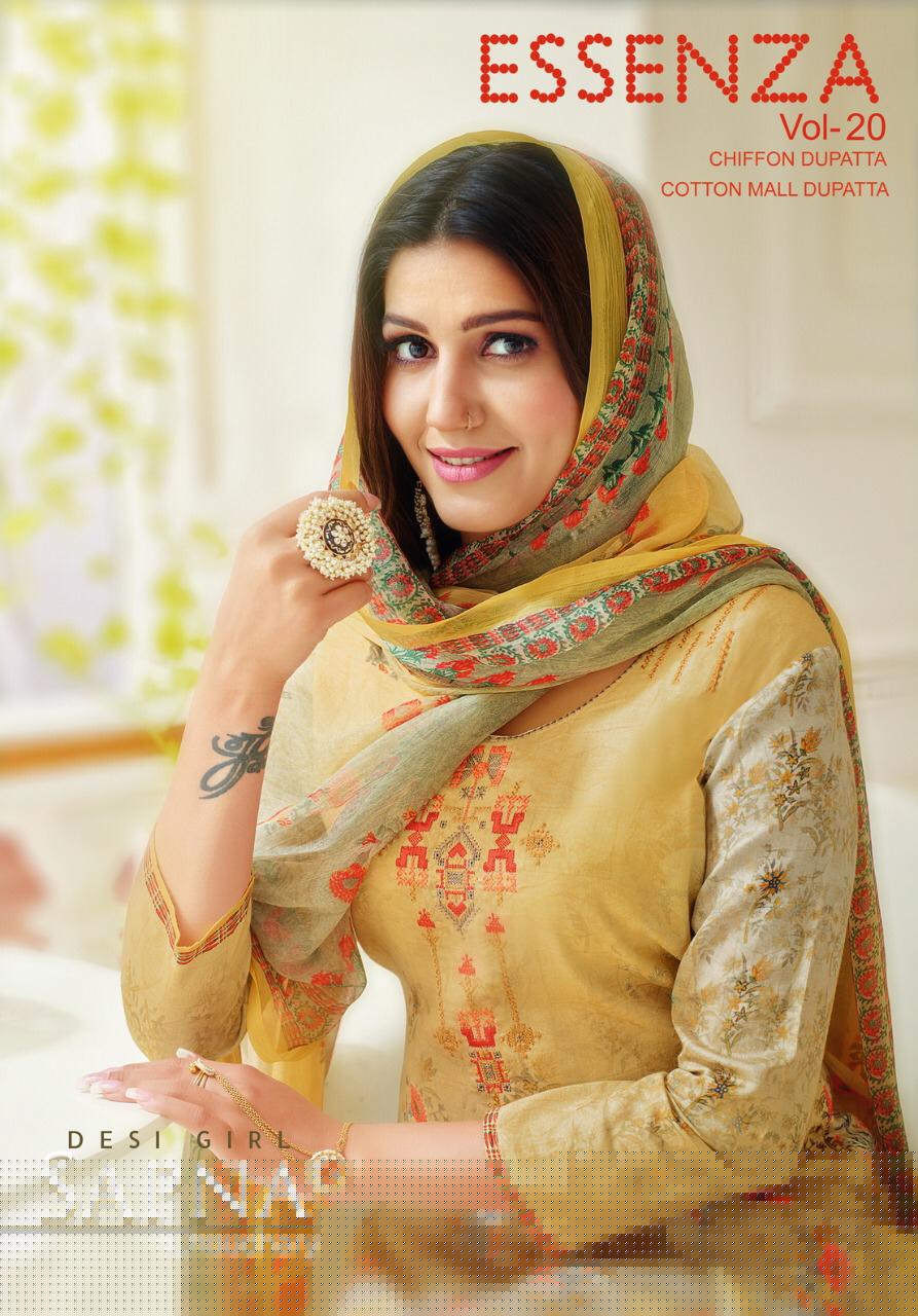 Essanza-20 By Mahaveer Fashion 62001 To 62009 Series Designer Suits Beautiful Stylish Fancy Colorful Party Wear & Occasional Wear Pure Cambric Cotton With Self Embroidery Dresses At Wholesale Price