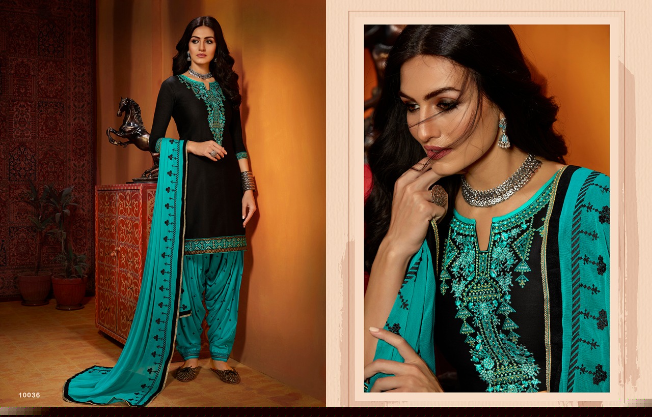 Fashion Of Patiala-25 By Kajree Fashion 10031 To 10040 Series Designer Patiyala Suits Collection Beautiful Stylish Fancy Colorful Party Wear & Ethnic Wear Cotton Satin Dresses At Wholesale Price